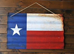 sinal da bandeira do Texas