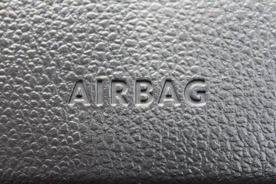 sinal de airbag no volante