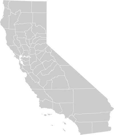 California State with counties