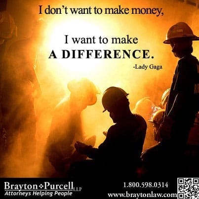 firefighters with a quote