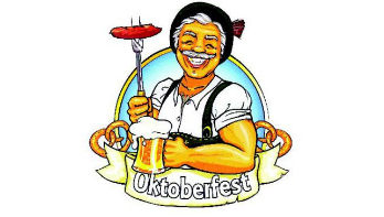 okoberfest man and sausage